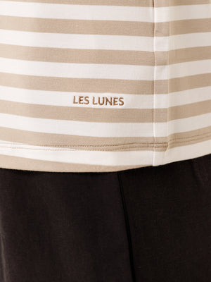 Stripe Plaza Taupe/Bright White