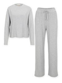 Floorence Pyjama Set Light Grey Melange