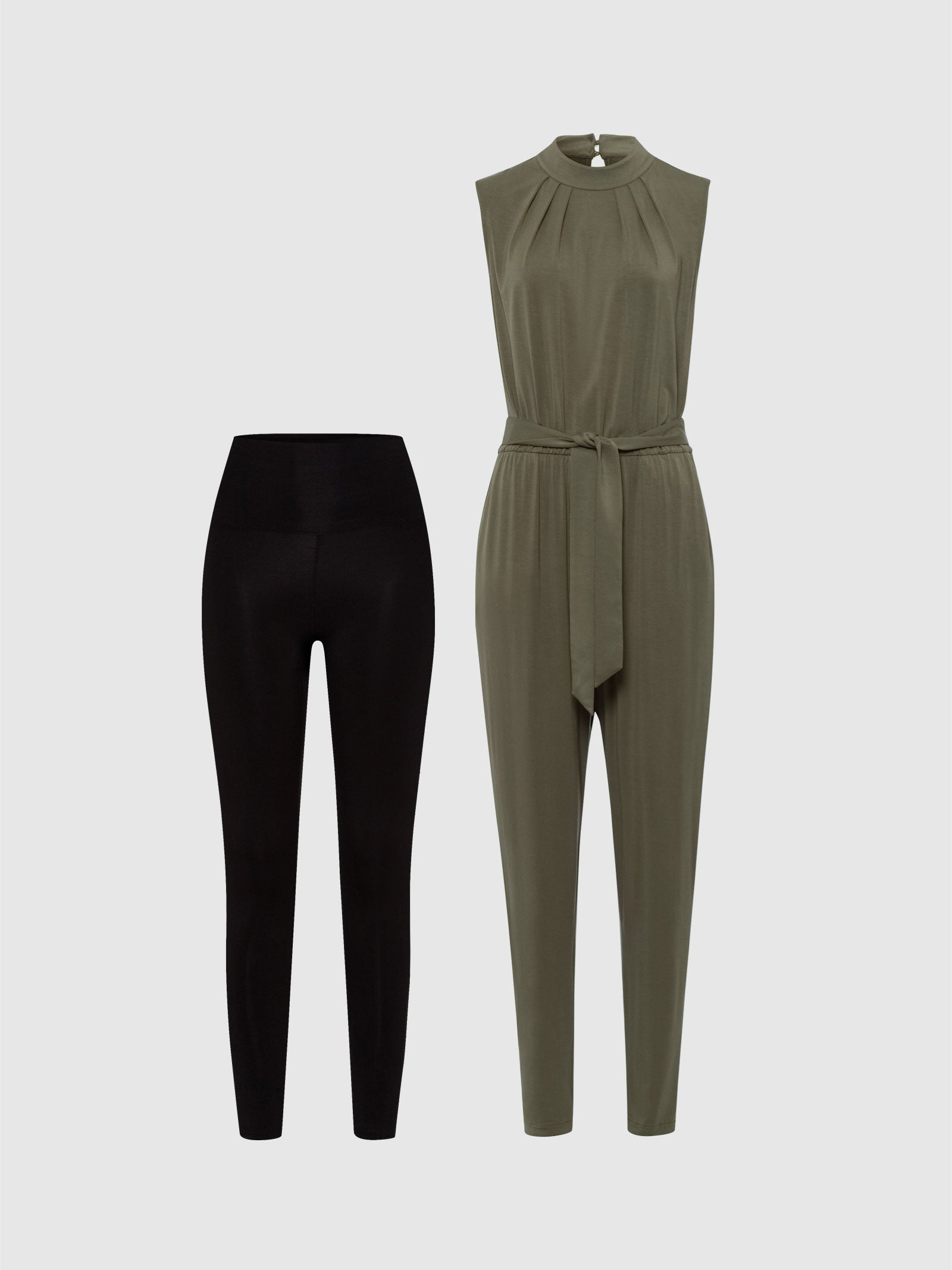 Black legging jumpsuit on sale