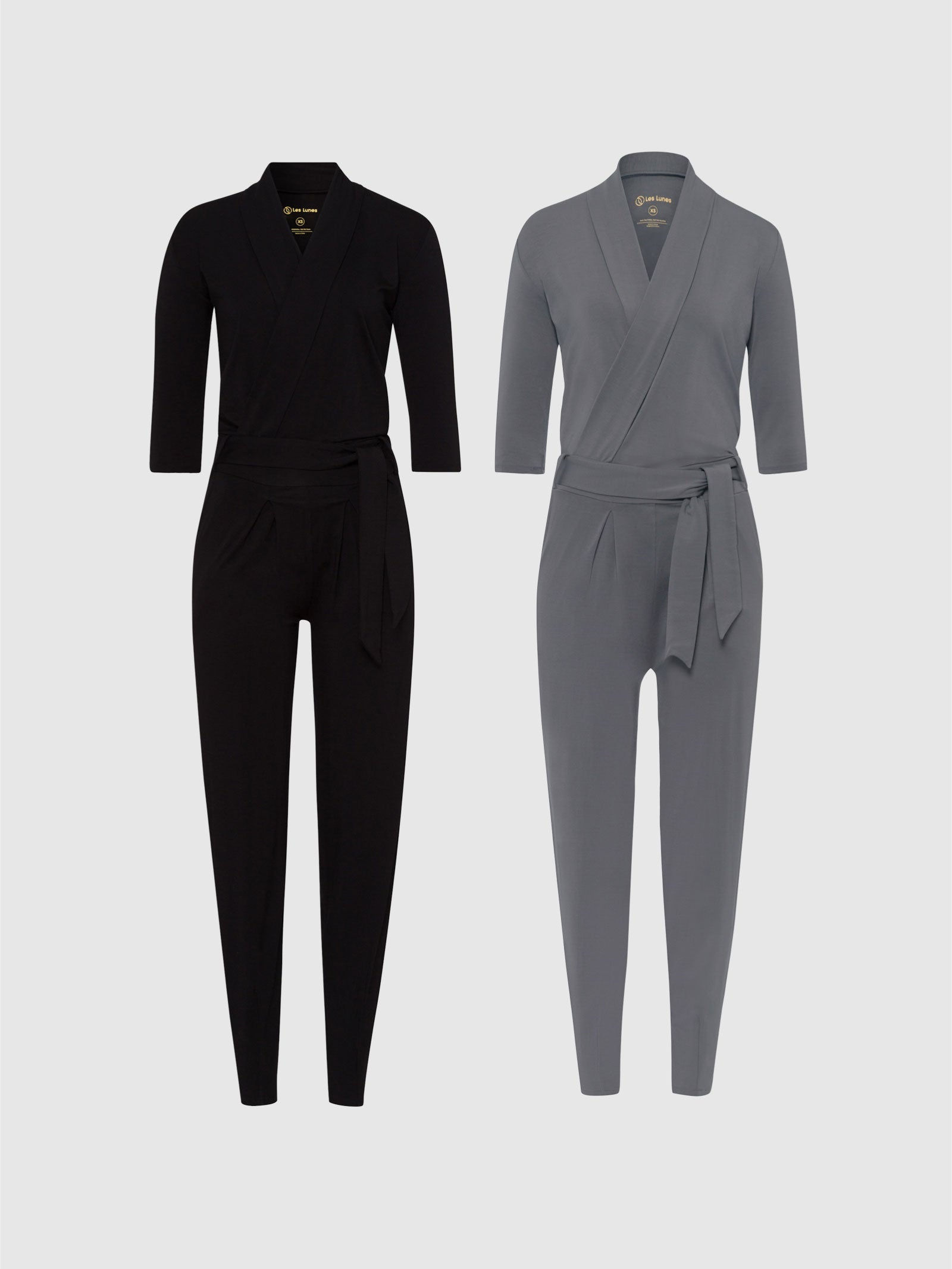 Black and grey jumpsuit online