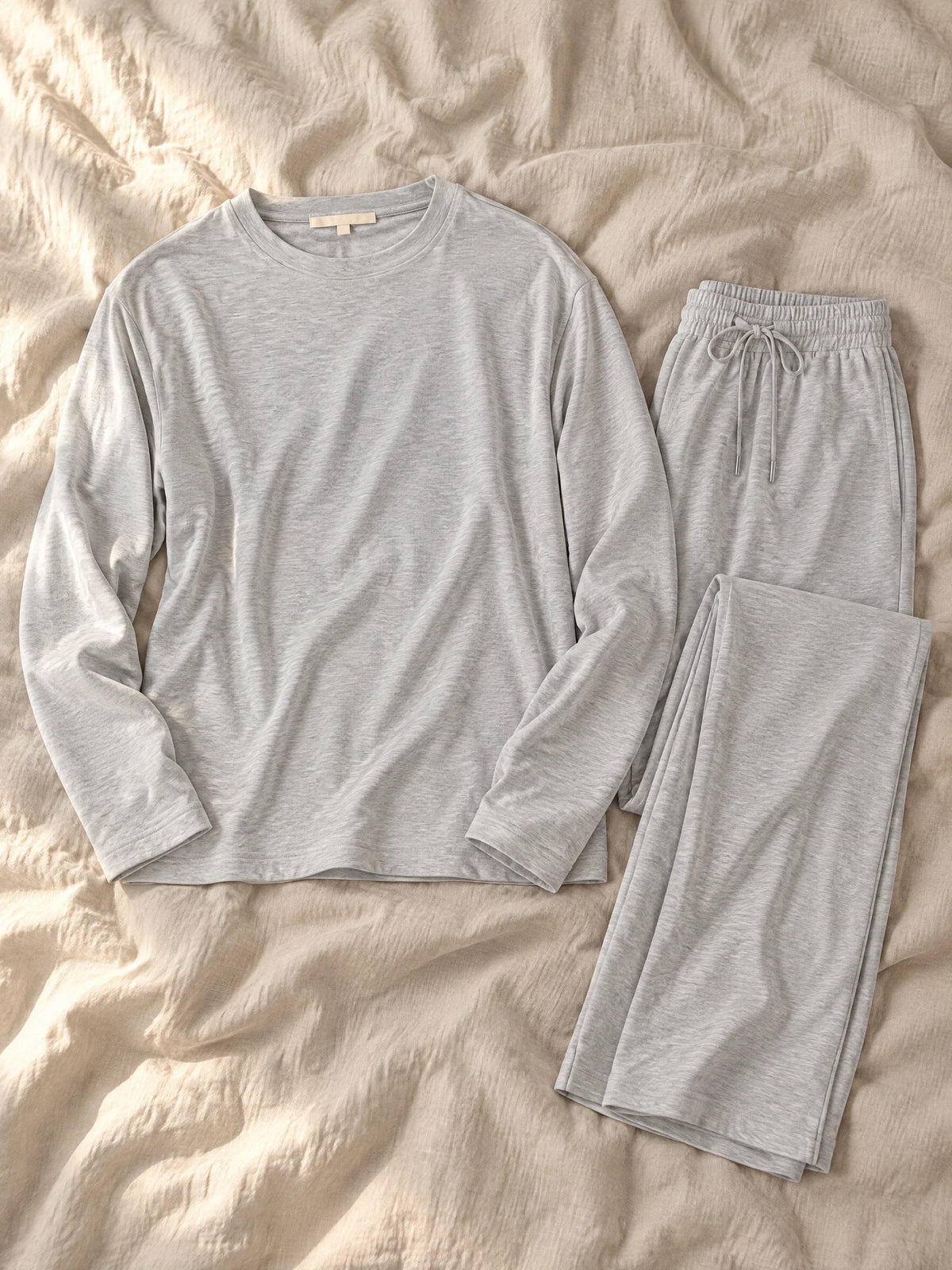 Floorence Pyjama Set Light Grey Melange