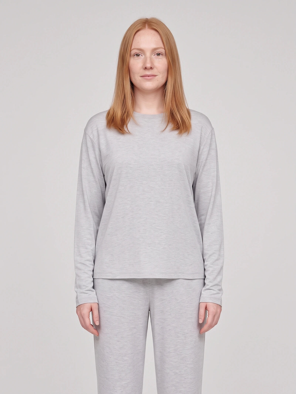 Floorence Pyjama Set Light Grey Melange