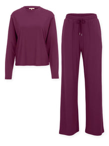 Floorence Pyjama Set Mauve Wine