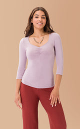 Mona Top in Pale Lilac