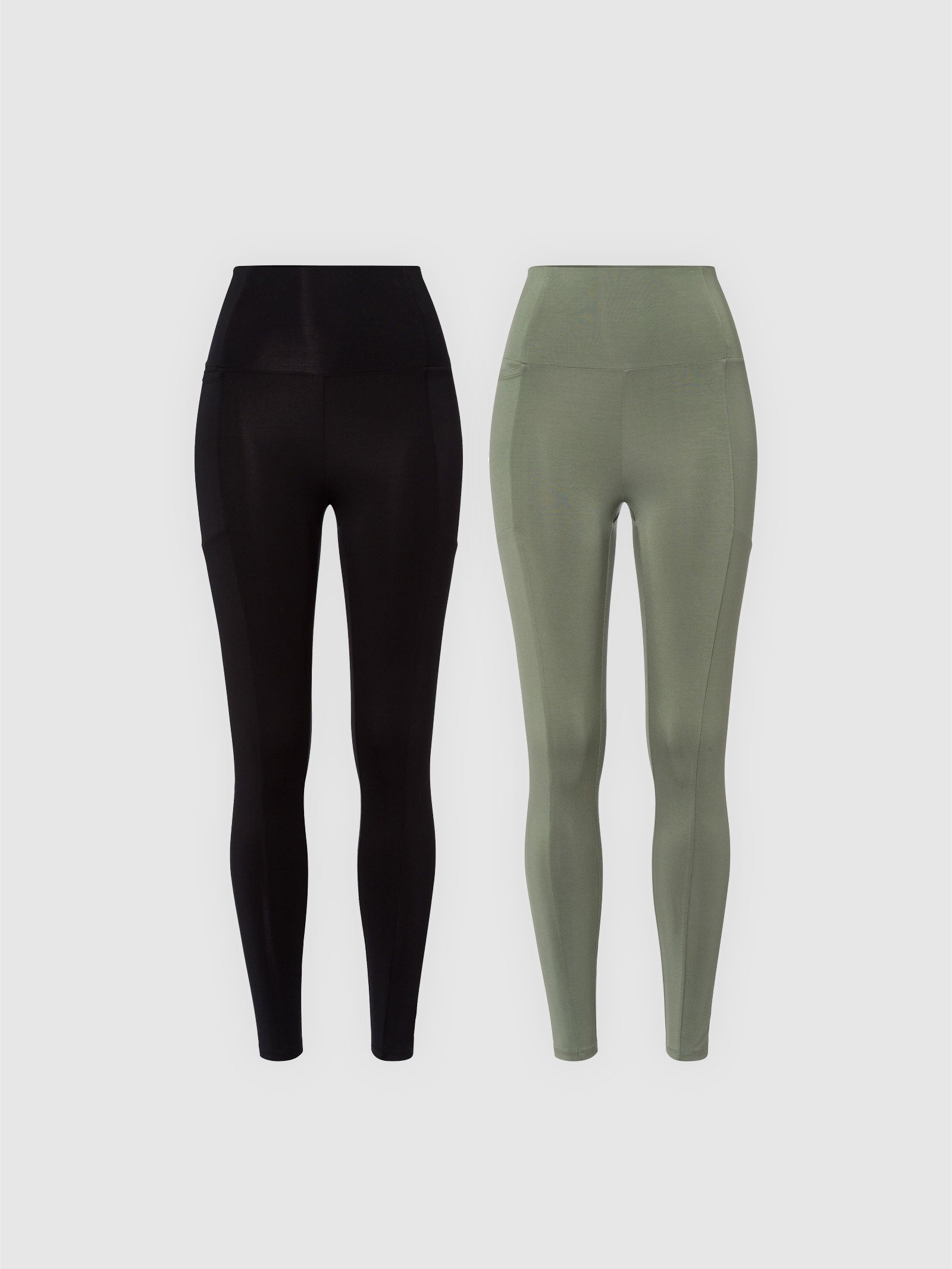 Set aus Luna Active Leggings in Schwarz & Thyme