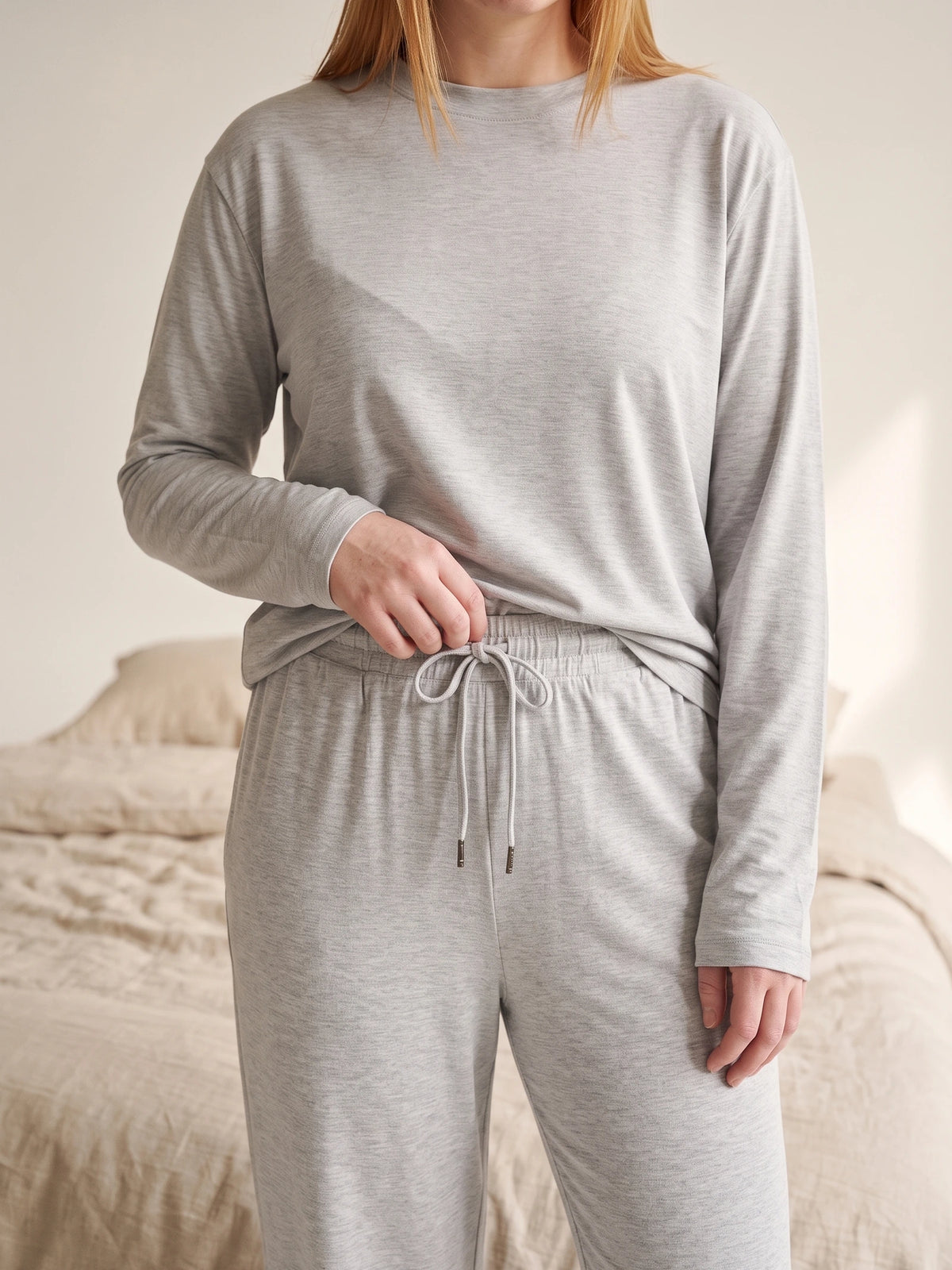 Floorence Pyjama Set Light Grey Melange
