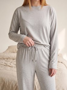 Floorence Pyjama Set Light Grey Melange