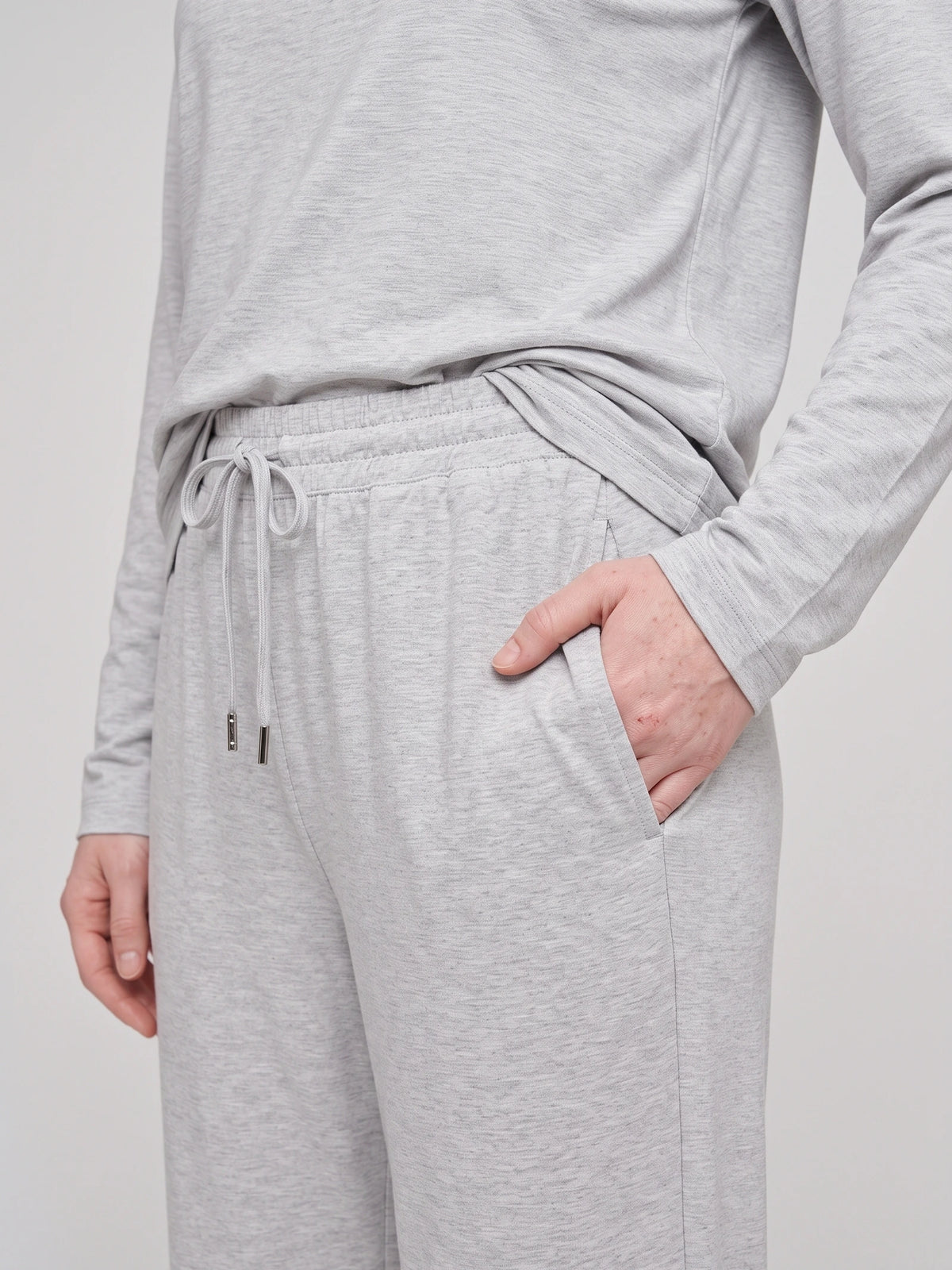 Floorence Pyjama Set Light Grey Melange