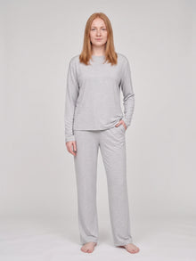 Floorence Pyjama Set Light Grey Melange