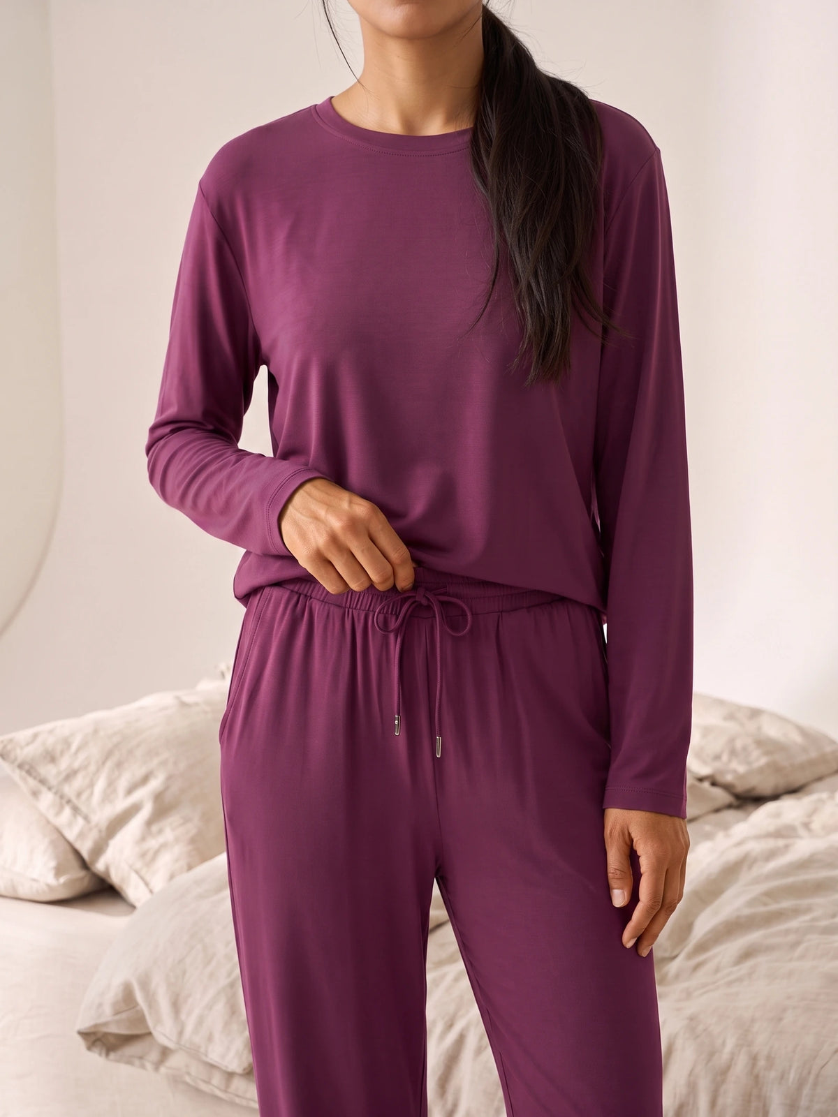 Floorence Pyjama Set Mauve Wine