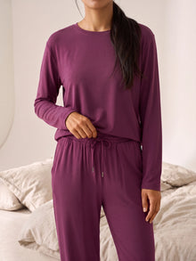 Floorence Pyjama Set Mauve Wine