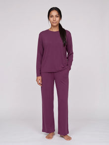 Floorence Pyjama Set Mauve Wine